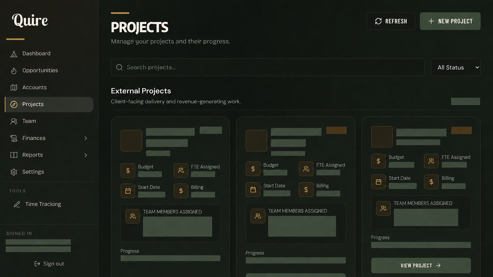 See the whole picture our internal operations workspace · private details redacted